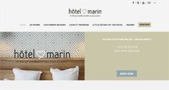 Desktop Screenshot of marin-hotel.fr